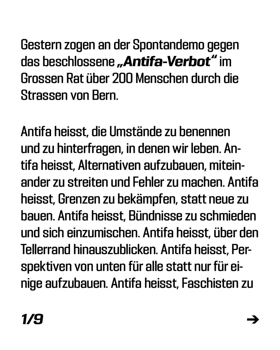 MadDaniels1's tweet photo. Es wurde ein communiqué zur gestrigen sponti gegen den lächerlichen versuch eines antifa-verbotes veröffentlich: 1/2 https://t.co/2wllqdupb8