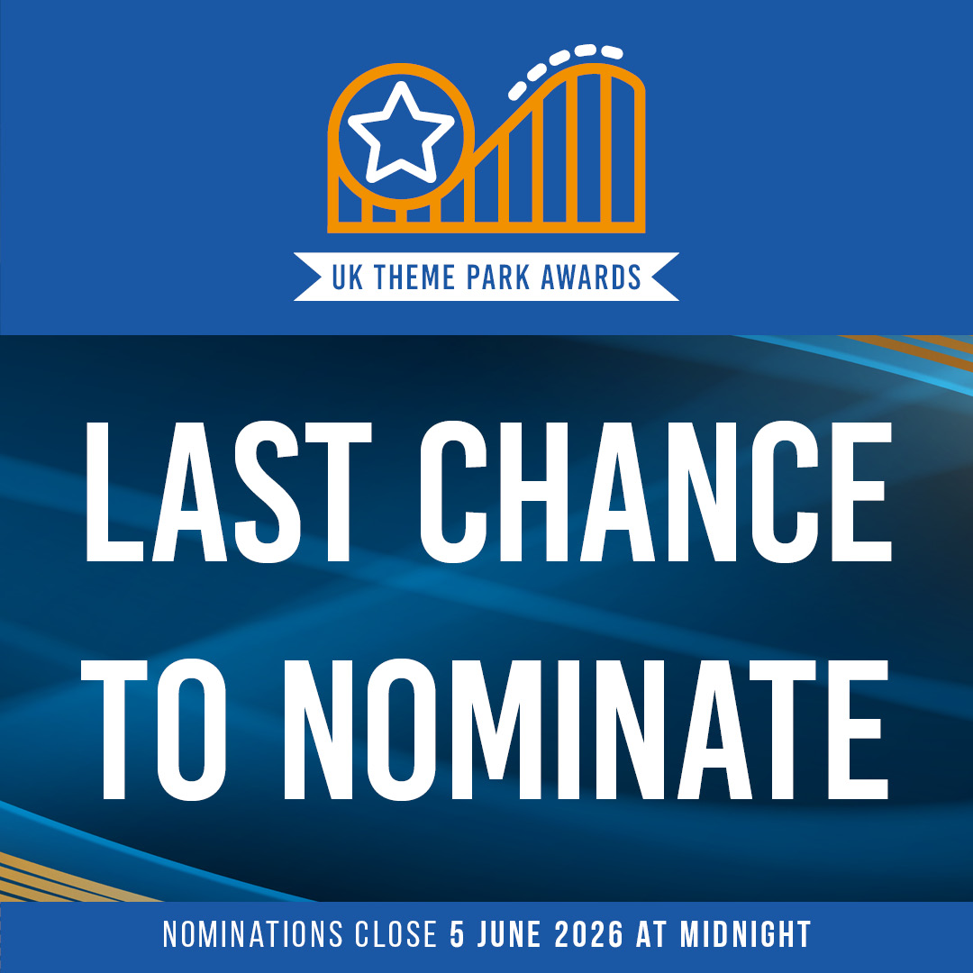 ThemeParksUK's tweet photo. It's your last chance to nominate in the UK Theme Park Awards 2026!

Nominate at https://t.co/ku86LTLm7b 

#UKThemeParkAwards 🏆 https://t.co/KBpSscbuE1