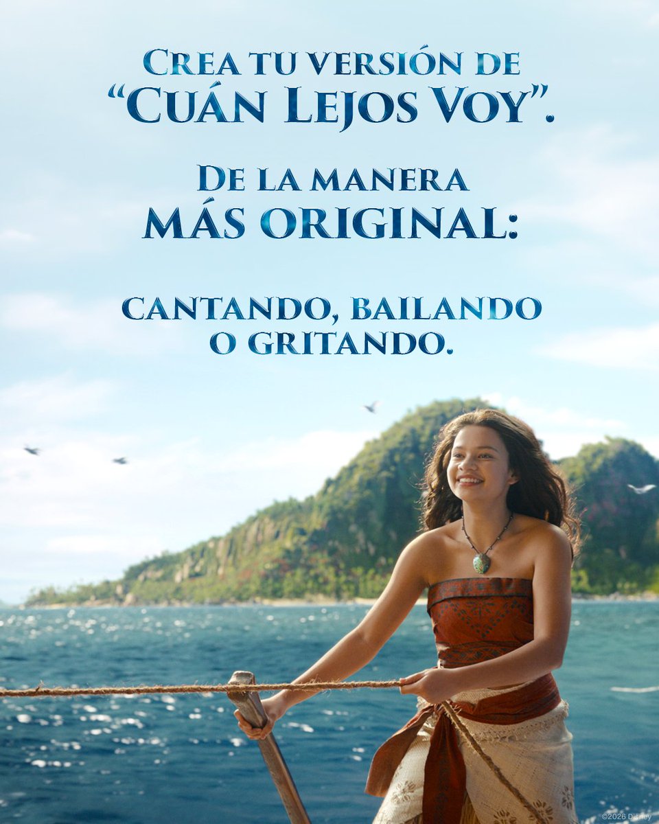 DisneyStudiosLA's tweet photo. 🌸🌊 ¡El océano te llama! Súmate al #DesafioMoana compartiendo tu video en redes y en el siguiente link: https://t.co/iP3qn3wPfs https://t.co/oLEzTgcdVr