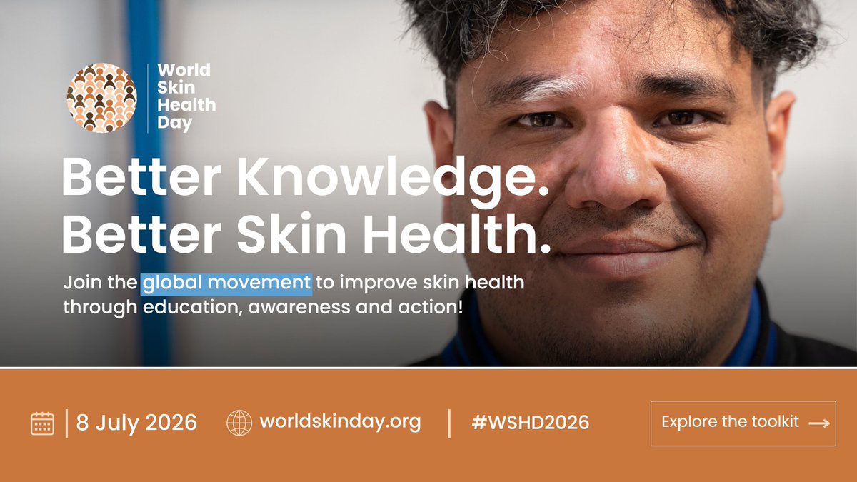 WorldSkinDay's tweet photo. We're proud to support 15 World Skin Health Day 2026 events across 14 countries, bringing skin health education, awareness, training and care to underserved communities around the world. 🌍 

Learn more: https://t.co/tdDangxNAH
#WSHD2026 #BetterKnowledgeBetterSkinHealth https://t.co/rKzKLEwTGi