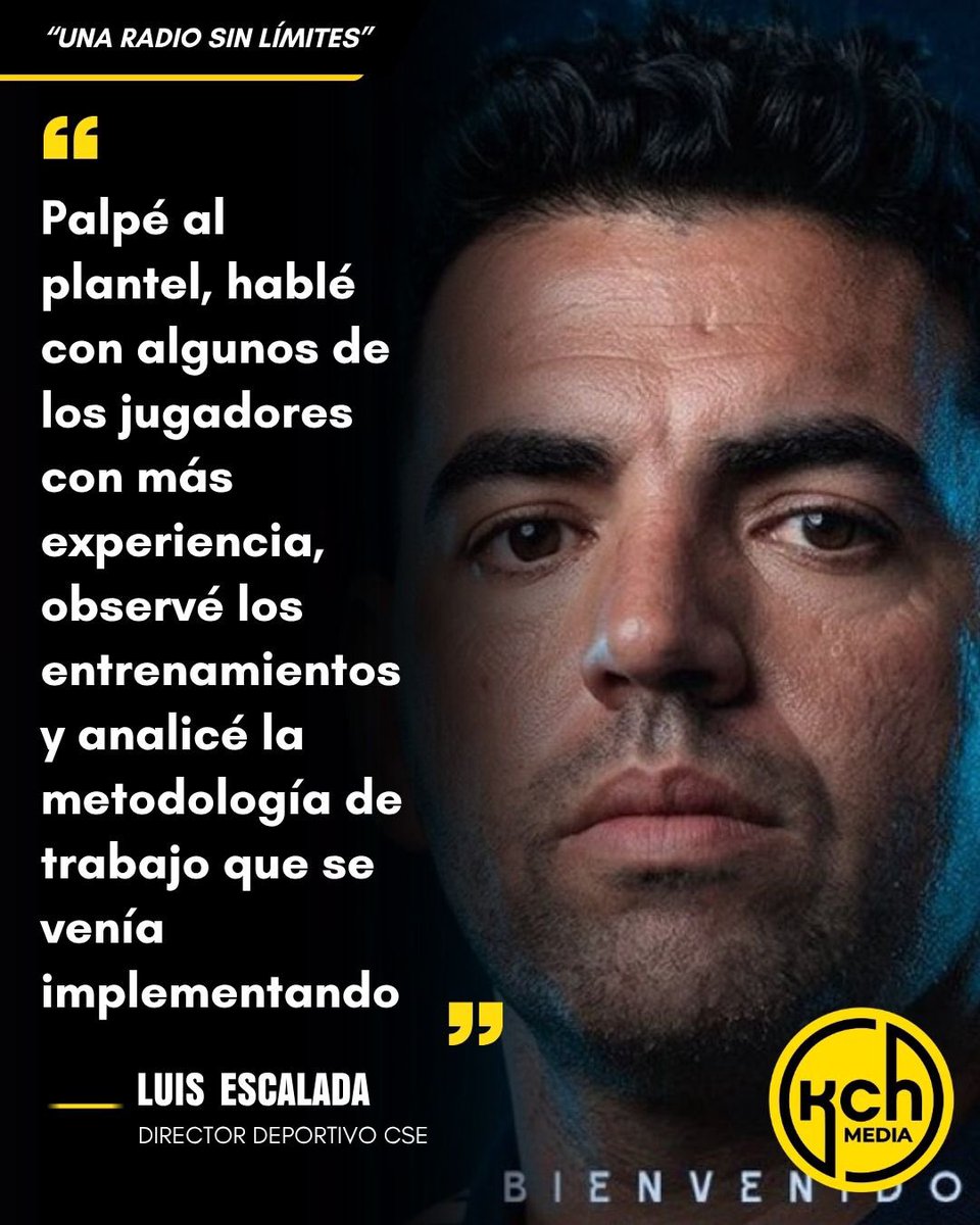 kchradio's tweet photo. 🔥🔵⚡️LO REVELA TODO🔵⚡️🔥

Luis Escalada, director deportivo del #Emelec 🔵⚡️ sobre el nuevo desafío con los azules.

- Su llegada al bombillo 
- Continuidad de Nasuti 
- Posibles refuerzos
- ¿Es posible ser campeón?

Vía @marcadorec https://t.co/CZcrEkid1q