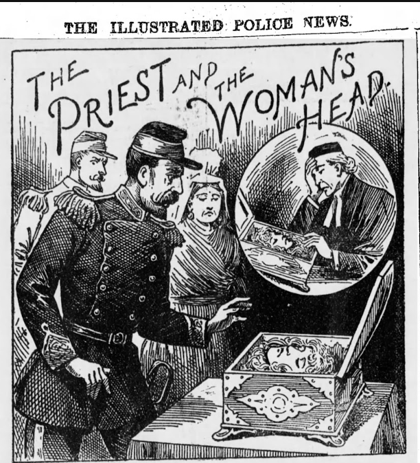 HorribleSanity's tweet photo. Just one of those "Only in the Illustrated Police News" moments.  (Via @_newspapers) https://t.co/csCHacSmh2