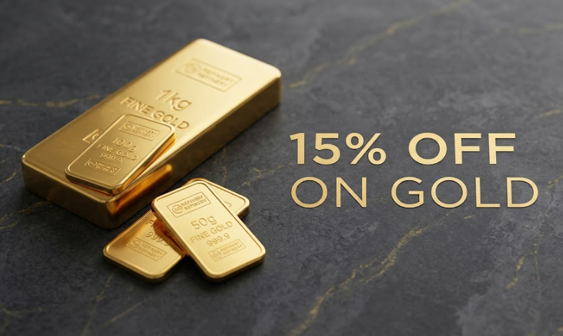 DealDigger_'s tweet photo. 15% off on gold. No monthly caps. Fully legal from India. 

HDFC and ICICI have both restricted Gold ETF investments today.
The global alternative has neither problem.

Most Indians don't know this exists 👇

1/n https://t.co/3z236usbbI