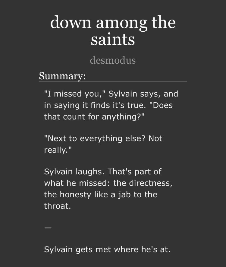 dryltt3's tweet photo. for day 1 of #SylvixWeekend2026 and also sylvain's birthday — a fic in which sylvain has a good time amid a bad one. 2.5k, rated E, link
below! https://t.co/8lJm3KcodP