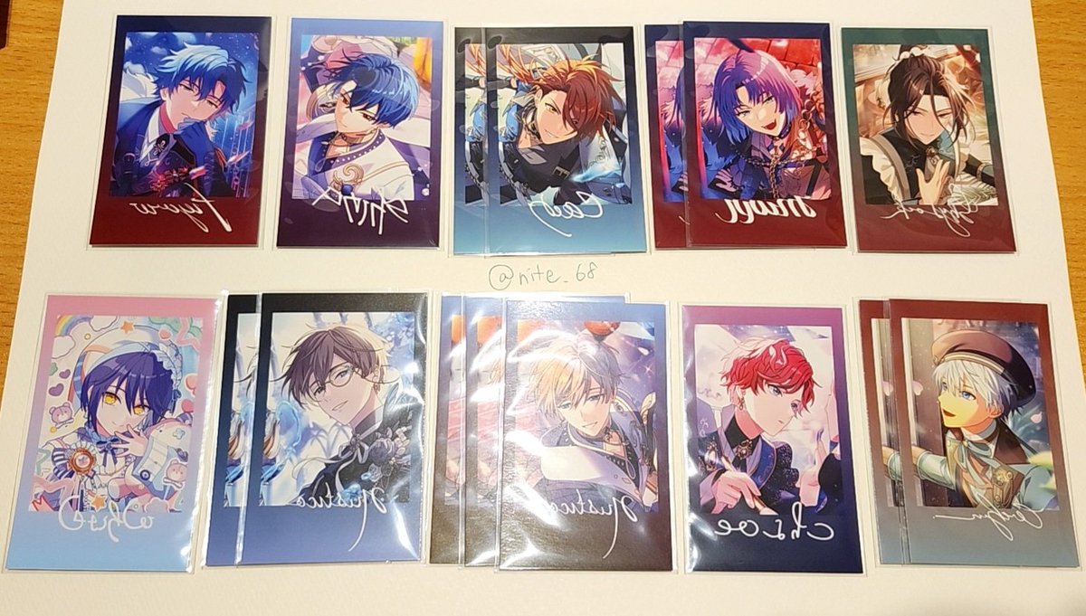 nite_68's tweet photo. 交換  まほやく 魔法使いの約束 フォト風カード アニメイト特典 ウエハース

【譲】画像1～4枚目
【求】フォトカ：Rオーエン＞Nオーエン2、ネロ1
　　　特典：オーエン

郵送交換のみ。
【求】Nはゆる募のためR含むorN3点まとめてのみ
お心当たりのある方はどうぞよろしくお願いいたします🙏 https://t.co/E3HpZDkKbz