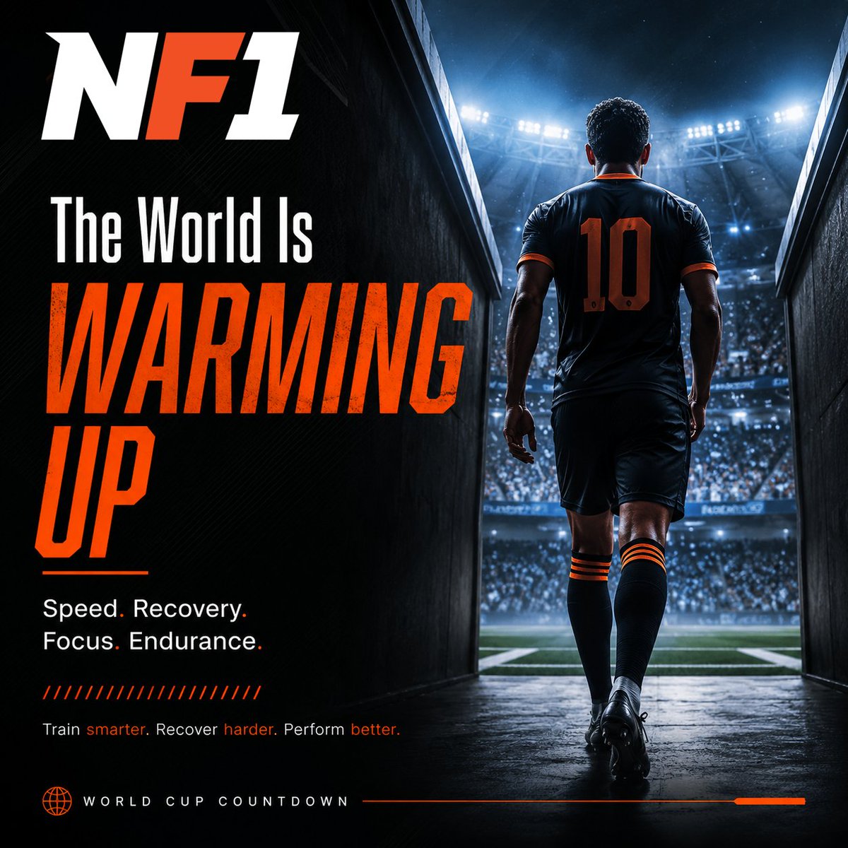 neuroforceone's tweet photo. The World Cup is almost here — and the world’s best athletes are about to remind us what elite performance looks like.

Speed. Recovery. Focus. Endurance.
That’s not luck. That’s preparation.

At Neuro Force One, we believe performance starts before the whistle. https://t.co/mVDPOYJWYq
