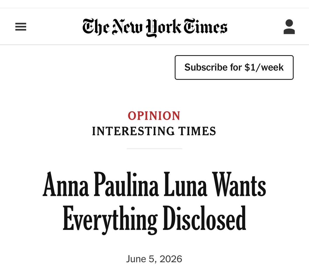 realannapaulina's tweet photo. listen to my sitdown interview with the @nytimes below!👇 
https://t.co/tmwQCijjCZ https://t.co/llBDH4olKw