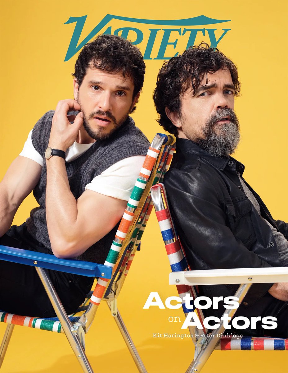 PopCrave's tweet photo. Kit Harington &amp; Peter Dinklage for Variety’s Actors On Actors.

📸: Mary Ellen Matthews https://t.co/F9A7pDz8QP