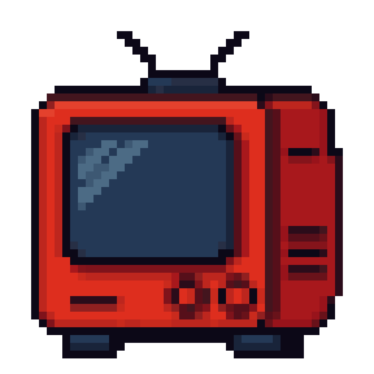 HituziANDO's tweet photo. 本日のドット絵
「赤色のレトロなTV」
#ドット絵 #pixelart https://t.co/YrPm0pvMUO