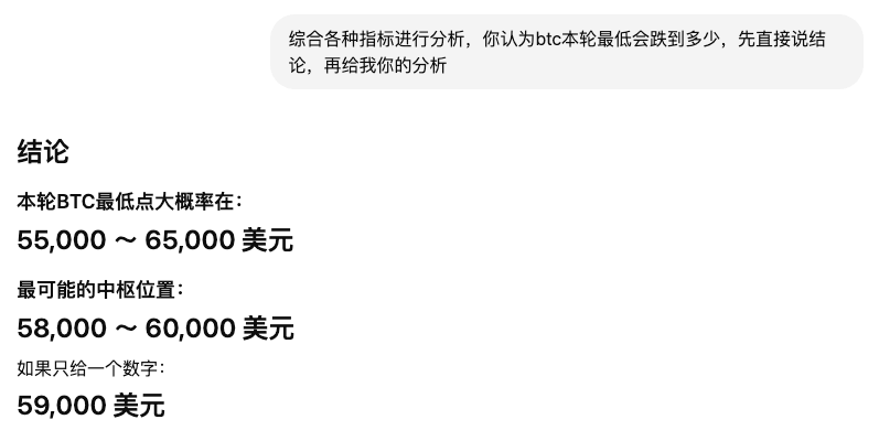 jason_chen998's tweet photo. GPT预测BTC最低5万8，Gemini预测最低5万4，Grok预测最低4万8，让我看看最终哪位老师能准一点 https://t.co/CO8Av2yaTK