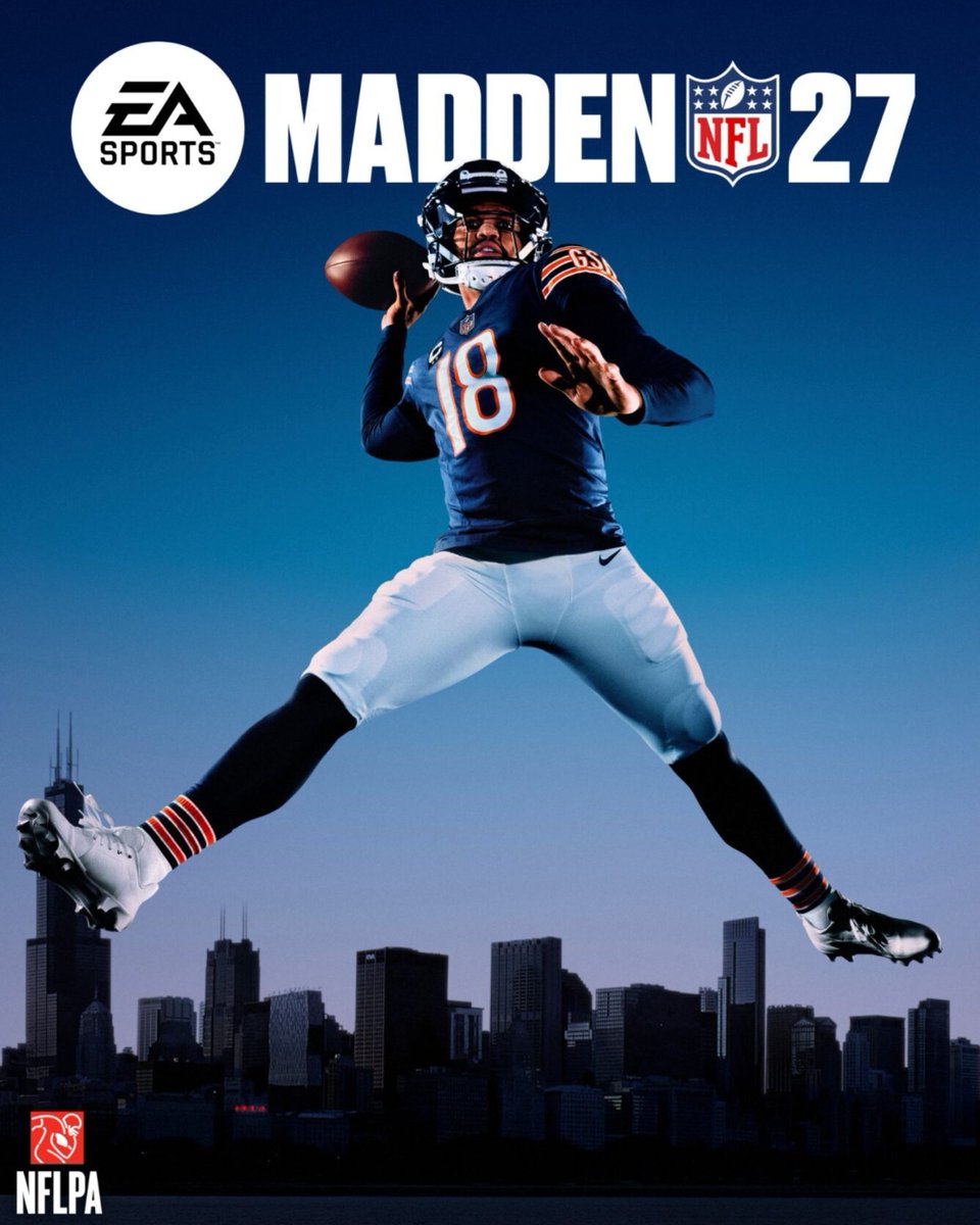joinkodex's tweet photo. Caleb Williams is officially the cover athlete for Madden NFL 27 🏈

EA also gave fans their first look at this year’s game last night.

What’s your first impression? https://t.co/iOADmB2RrV