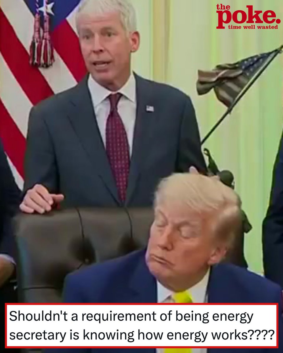 ThePoke's tweet photo. Trump’s energy secretary really doesn’t seem to understand how solar panels work – 17 blinding comebacks
https://t.co/dWKx6RV6RM https://t.co/nofXkEeWbl