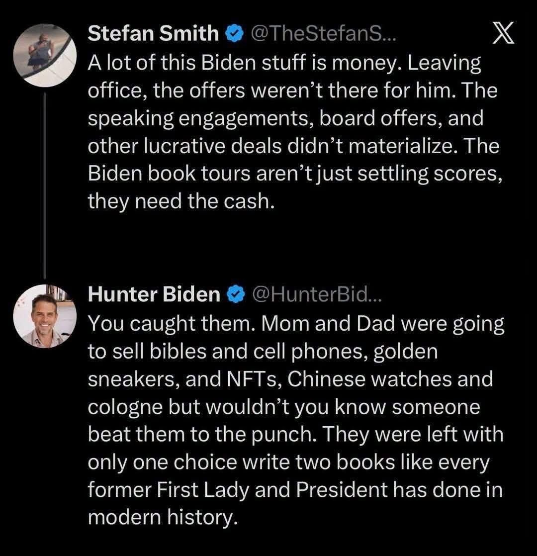 ExtraLars's tweet photo. .@HunterBiden is the best thing to happen to Twitter in years!

He’s layin’ it down right now.👏🔥

#GoHunterGo https://t.co/JoELZgnfxw