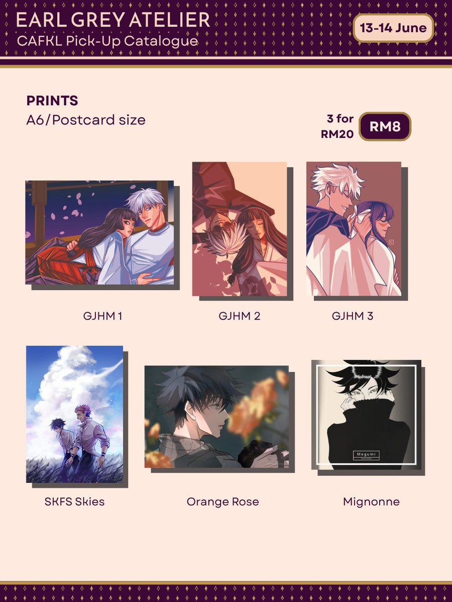 teasomnia's tweet photo. I still have some JJK stuff to clear off as well hehe (and do please check out the merch from the other members of our circle who are dear friends of mine!

@yuminachai @RexNaythian 

PO form here! https://t.co/UImsuvUEUb

Place your order before 10 June, hurryyy! https://t.co/Kt0p3EgWl4