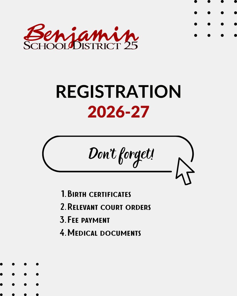 Bendist25's tweet photo. Opens TODAY!
Registration &amp; enrollment for new and returning BSD25 students runs June 15 to July 16!  Families should check their email for instructions and required documents.  📍 Admin Center: 28W250 St. Charles Rd., West Chicago  More info: https://t.co/YaLW9lPbsj #BenDist25 https://t.co/yRlwFfRmUy