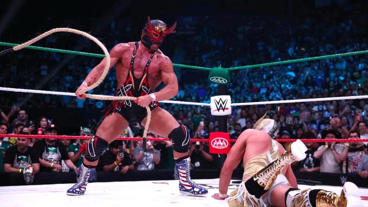 WrestleSeek's tweet photo. 🚨 El Grande Americano vs. The Original El Grande Americano was awarded ⭐️⭐️⭐️⭐️⭐️.75 by Dave Meltzer.

A generational classic 👏 https://t.co/ctL7XLkG1t