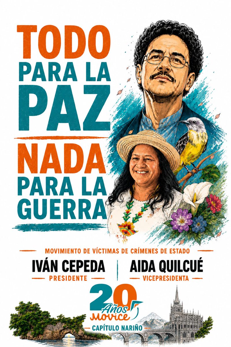 Prisma1949's tweet photo. *No a un asesin@
*NO A LA MUERTE entre gente buena de Colombia, 
*Si a La paz
*Si a la Vida
*Si a IVÁN
*SI A Aida
*Si a ganar las *elecciones con *CEPEDA, https://t.co/bH5bcVtsen