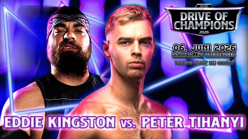 FelixKohlenberg's tweet photo. wXw Drive of Champions in the Turbinenhalle in Oberhausen tomorrow! Just a few tickets but also streamed live on our Youtube and IWTV. This will be one of the biggest Independent Wrestling Events all year! Do not miss it! https://t.co/ecrpIigimD