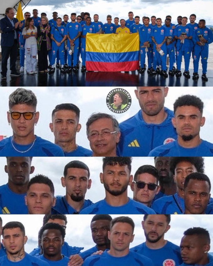 OddsAltas's tweet photo. NENHUM JOGADOR COLOMBIANO SORRIU NA FOTO COM O PRESIDENTE https://t.co/o3IMQVGImy