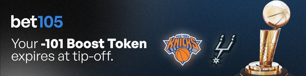 bet_105's tweet photo. THE NEW bet105 IS HERE🚨

Same book, better look💰

$100 -101 Boost Token, loaded for the Game 2 spread. Most books charge -110. Yours is -101🤑

Gone the second Game 2 tips. 8:30 PM ET tonight⏰ https://t.co/GisqJSv5r6