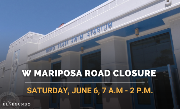 elsegundoalerts's tweet photo. 📢 On Saturday, June 6, intersections surrounding 219 W Mariposa Avenue will be closed from 7 a.m. to 2 p.m. for the Plunge Grand Reopening. 

The Grand Reopening is a free community event with a free shuttle to and from the venue.

https://t.co/4H2sKVsXXl https://t.co/VRRg2DiOQo