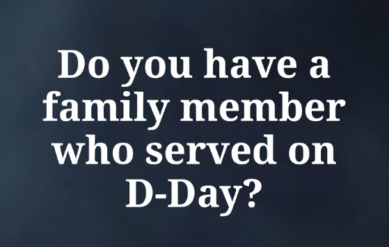 DrHelenFry's tweet photo. Do you have a family member who served on D-Day? https://t.co/uGM09Um5kq