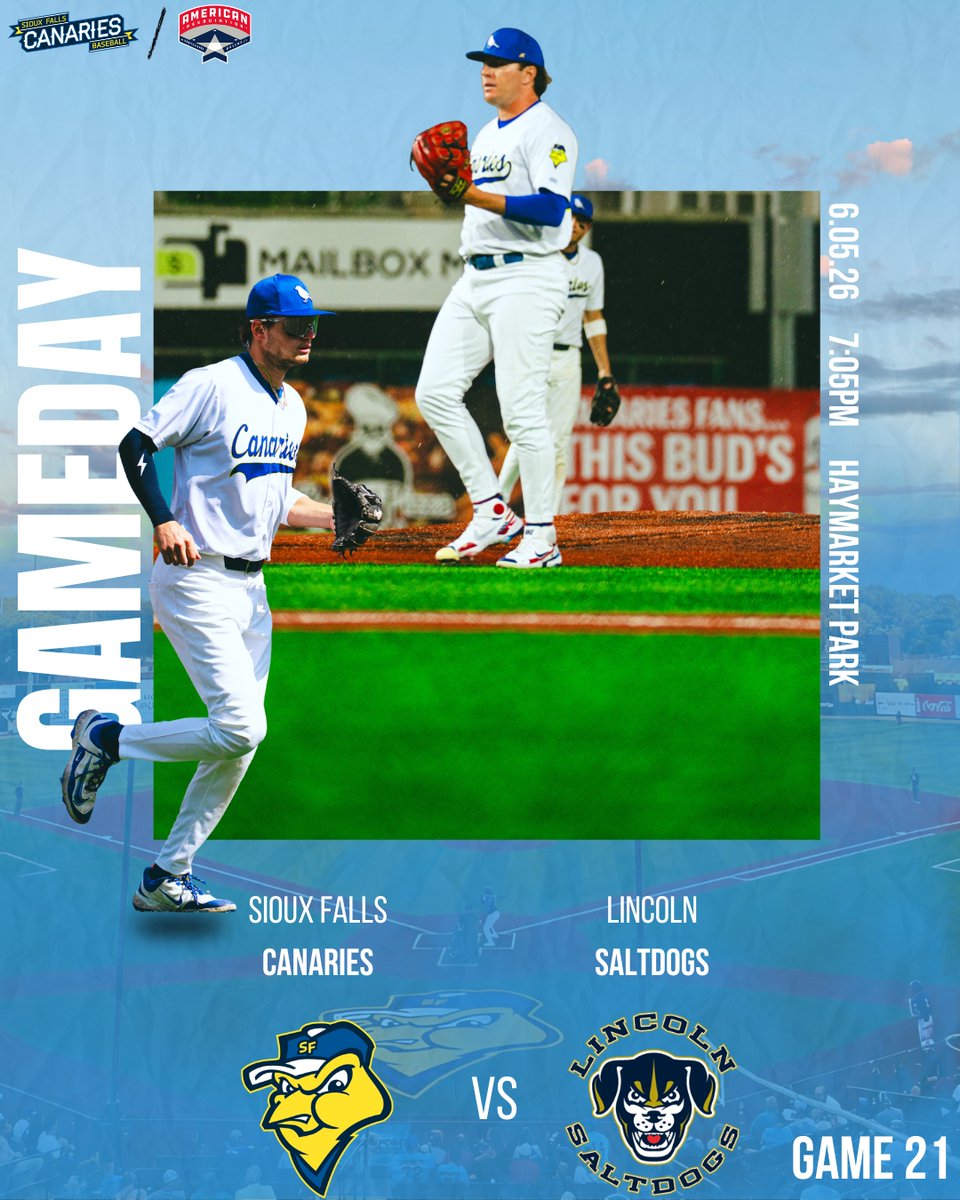 canaries's tweet photo. The road trip rolls on. 🚌⚾️

🆚: Lincoln Saltdogs
📍: Haymarket Park
⏰: 7:05 PM
📺: https://t.co/J5HJMOROJ8

#GoBirds https://t.co/a5C3usbcOI