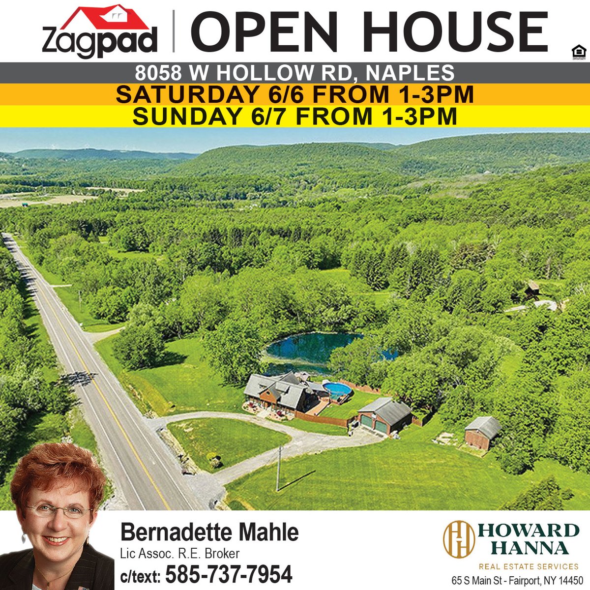zagpadROC's tweet photo. ZAGPAD IS PURELY LOCAL ... OPEN THIS WEEKEND is this 4/2 Contemporary on 3+ acres with stunning views ... Engineered Hickory floors ... Kit with newly stained cabinets ... 1st Flr Primary BR with gorgeous Remodeled BA ... 2c+Det Gar &amp; Amish Built shed ... https://t.co/DFrsOVSXiI https://t.co/G6mFbSqUFW
