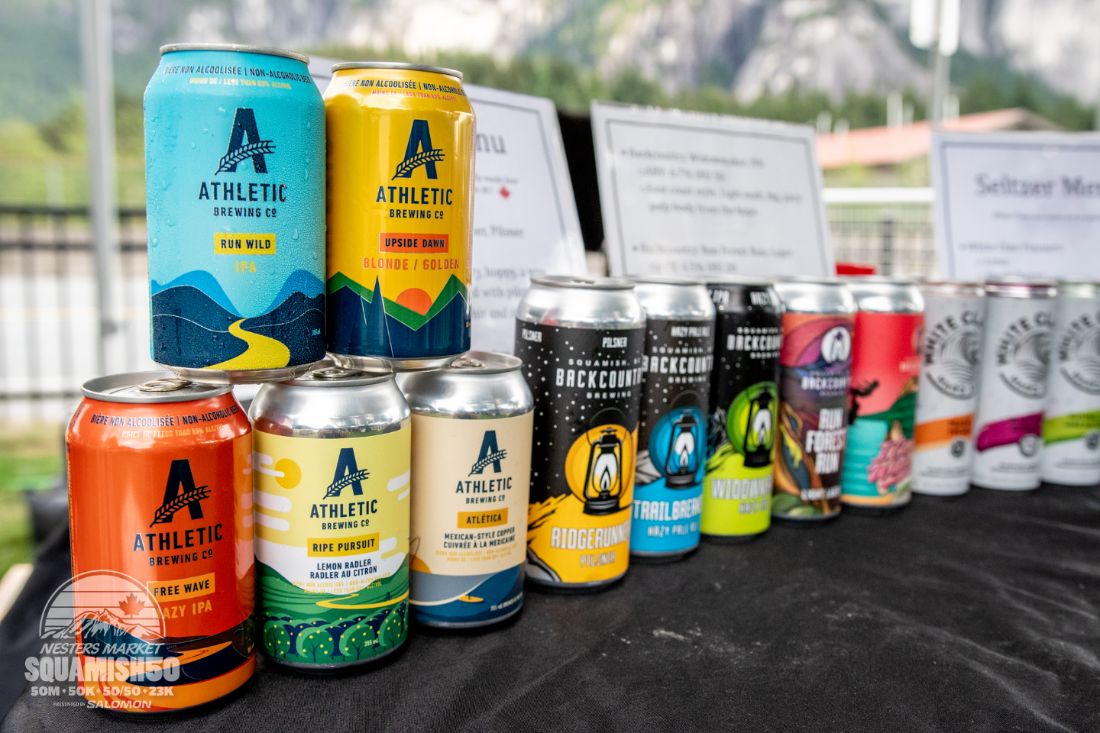Squamish50's tweet photo. Big love to our sponsors @athleticbrewing and @backcountrybrewing for making the post-run hang the best part of the day! Whether you're a beer drinker or keeping it non-alcoholic, they've got you covered. See you at the finish line!

📷 @srobarts https://t.co/wijoVtlEMM