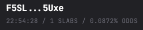 CrackedDevelop's tweet photo. @ashen_one @SlabDrop  The guy who just won the latest $SLAB giveaway of $298 had 0.0872% odds !!

Goes to show its possible to win even with holding a very small amount

Proof: https://t.co/OUFTTj2JQm