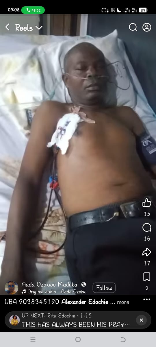Kenechukwu26's tweet photo. @Okwuluorandigbo Good evening Sir, I have seen the work God is using you to do in te lives of people. May God continue to bless and protect you. Kindly come to the rescue of this my friend. His name is Ven. Alexander Nnamdi Edochie. He has kidney failure in Enugu https://t.co/8b4kUOSuBZ