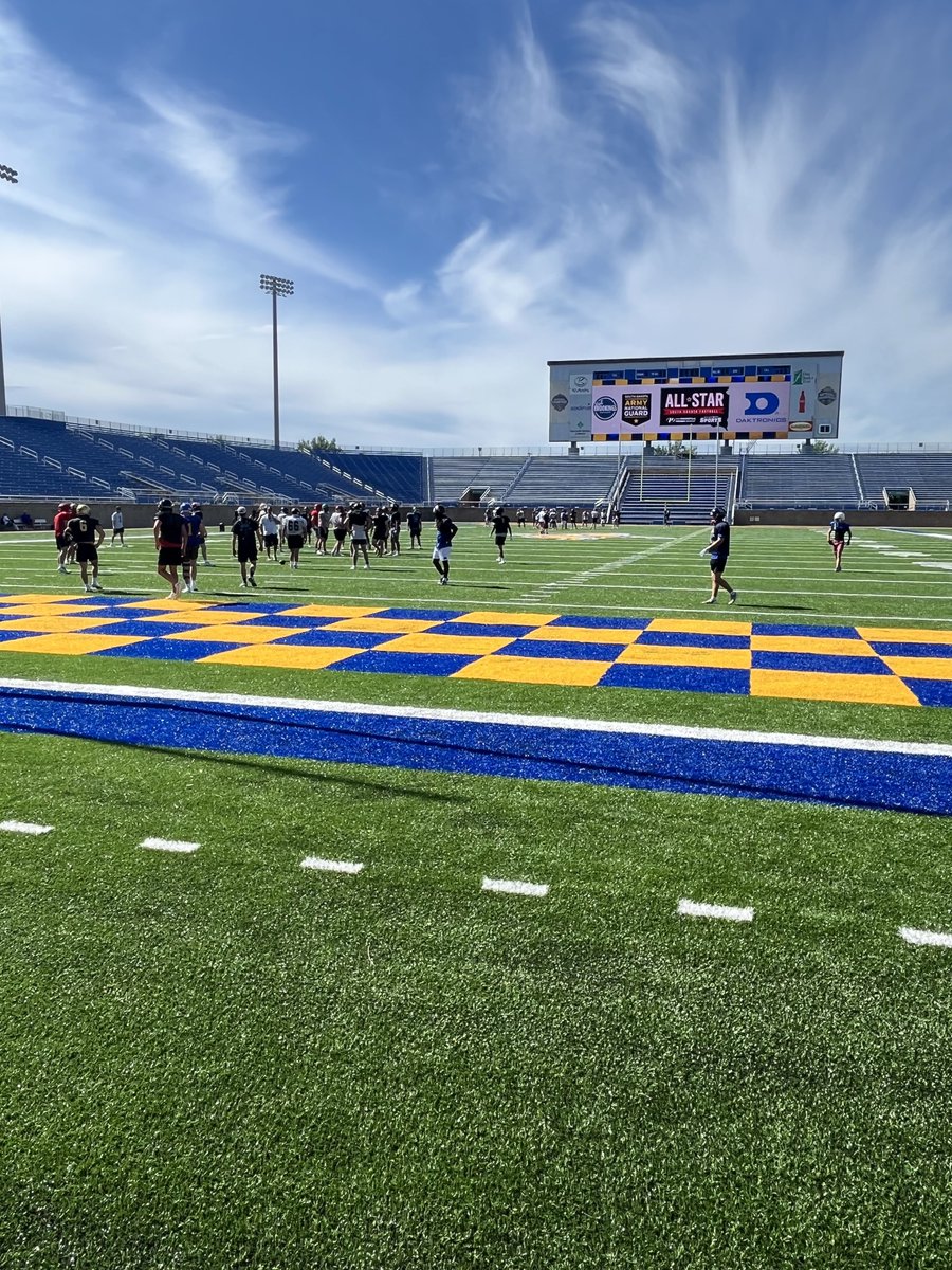 GoJacksGameOps's tweet photo. Tomorrow, June 6th, we welcome the South Dakota High School All-Star game to Dana J. Dykhouse Stadium! Kickoff is scheduled for 11:00 a.m.

Fans may park in the lot west of the stadium. Gate 2 will be open at 10:00 a.m. &amp; admission is free!

#GoJacks 🐰 https://t.co/otSUdLoyMu