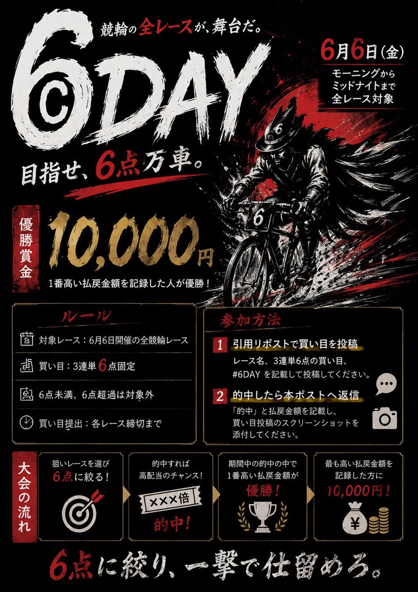 roomccc's tweet photo. 2026.06.06

#6DAY

目指せ、6点万車 https://t.co/PiJ5x7cJir