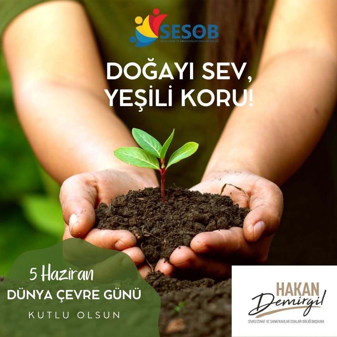 Sivasesob1's tweet photo. Çevremizi korumak,geleceğimizi korumaktır. Daha temiz,daha yaşanabilir ve sürdürülebilir bir dünya için hepimize önemli görevler düşmektedir. Doğaya sahip çıkmak, gelecek nesillere bırakacağımız en değerli mirastır
5 Haziran Dünya Çevre Günü kutlu olsun. https://t.co/gks7tLhdNC