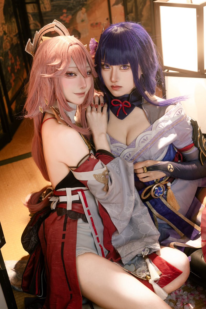 kitune_116's tweet photo. Cosplay/原神
八重神子/雷電将軍 https://t.co/5OSqM4dYZk