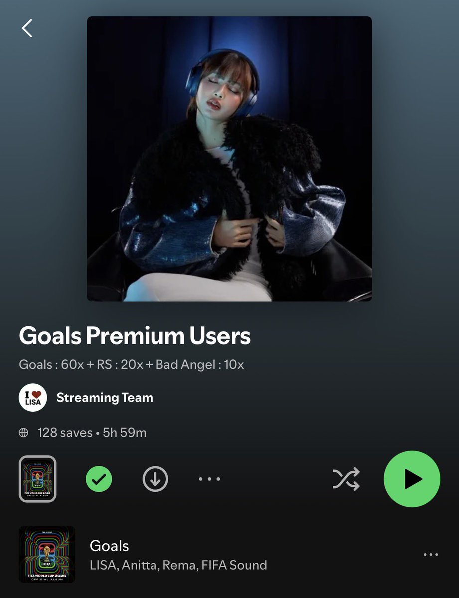 LISANATIONS_'s tweet photo. Lilies, let’s run up this playlist together! 🚀 Can we hit 500 saves ? 

🖇️ https://t.co/1MEB2bnanF
🖇️ https://t.co/5iEaXSAWf4 https://t.co/fJPW8p3s6J