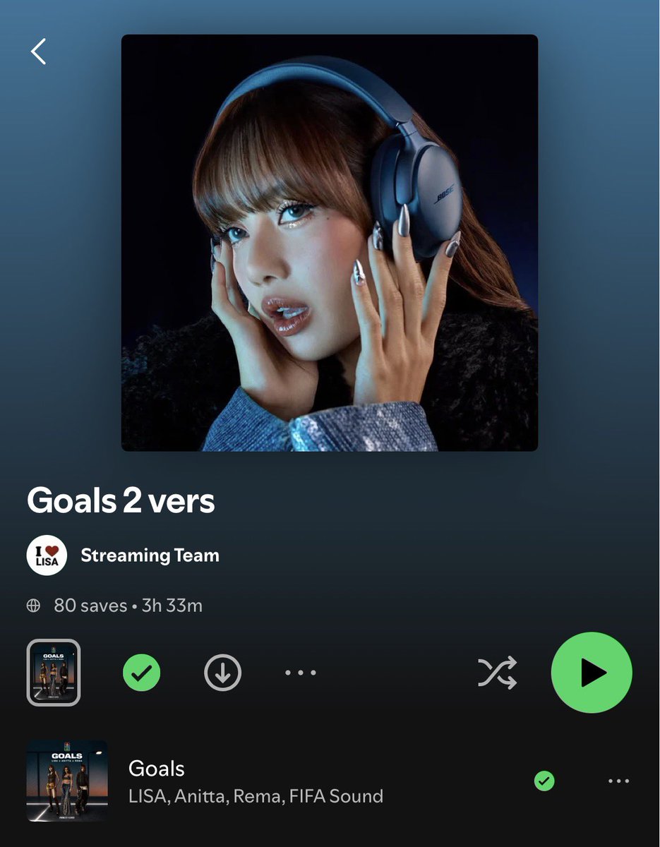 LISANATIONS_'s tweet photo. Lilies, let’s run up this playlist together! 🚀 Can we hit 500 saves ? 

🖇️ https://t.co/1MEB2bnanF
🖇️ https://t.co/5iEaXSAWf4 https://t.co/fJPW8p3s6J