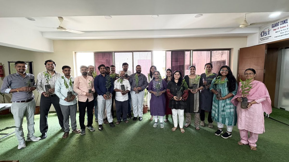 InfoGujcost's tweet photo. #WorldEnvironmentDay2026 Celebrated at #GUJCOST with the Launch of #BURD Phase-II !

A joint initiative of @InfoGujcost & @GuvnlOfficial, #BURD (Bal Urja Rakshak Dal) Phase-II launched today at GUJCOST, Gandhinagar by Shri Digvijaysinh D. Jadeja, IAS, Director General of GUJCOST.

All District Community Science Centres participated in a brainstorming and Orientation Meet session focused on energy conservation and #climate action.

Aligned with the theme, “Inspired by Nature. For Climate. For Our Future”, the program charted a roadmap for empowering students as #energy #ambassadors across #Gujarat.

#GUJCOST is committed to inculcate #ClimateAwareness in young minds across Gujarat. During the Program, saplings were given to all CSC Coordinators and GUJCOST team members on the occasion of World #Environemnt Day.

Let's make our planet #greener together. 

#WorldEnvironmentDay2026 #EnergyConservation