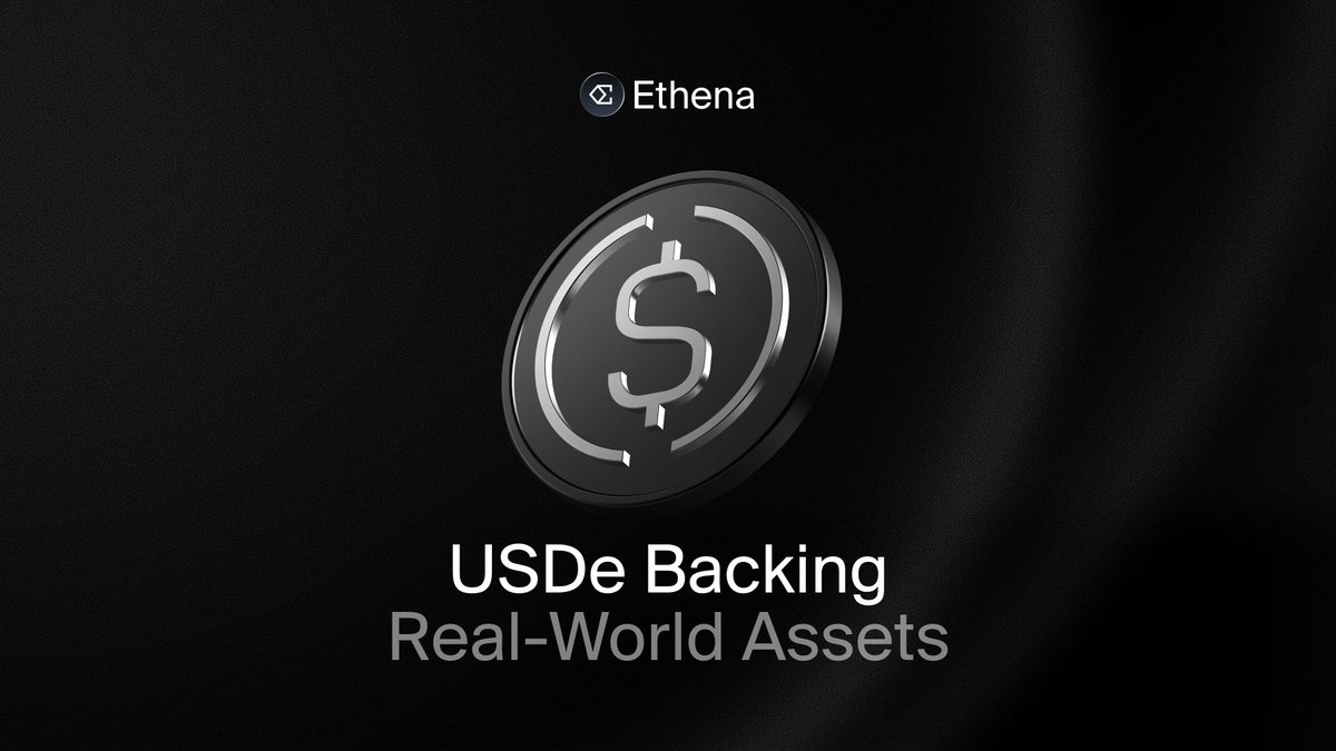 ethena's tweet photo. Following the recent post outlining the backing diversification of USDe, we have published the next phase of that work: broadening RWA exposure beyond tokenized T-Bills.

The first asset category under evaluation is AAA CLOs, which sit at the top of the capital stack, with a zero default rate at the AAA level across the entire history of the asset class.

The allocation helps diversify the sources of revenue for Ethena across market cycles.

Our first partnerships and allocations with asset managers and issuers in this category will be released next week.

Details in the link below: