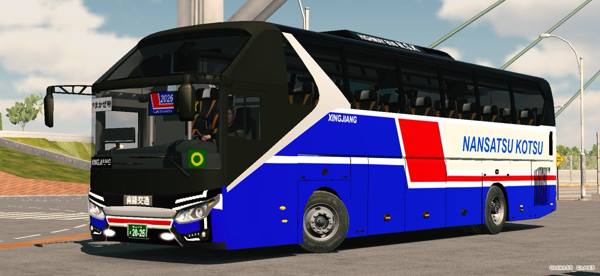 seaside_bus's tweet photo. Qui-lun LZの塗装が完了しました！
本日より高速バスとして運用していきます！
#南薩交通 #カーパーキング https://t.co/rkksfzhGJP