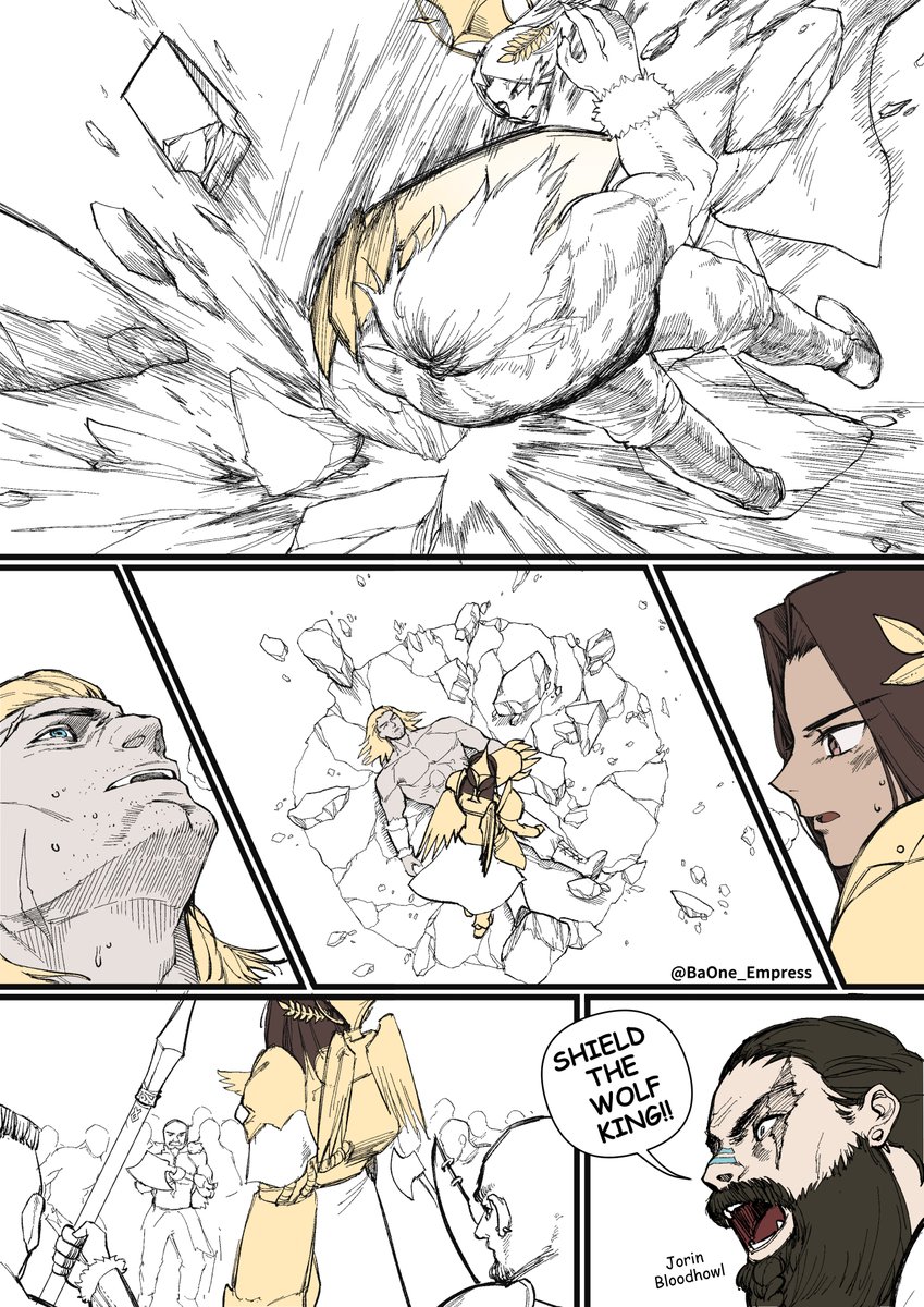 BaOne_Empress's tweet photo. 『Empress: The Mother’s Redemption AU (30K)』 Episode 11: The third Trial of Leman Russ (Part III end)  
第十一話：レマン・ラス、第三の試練（下）日本語版はコメント欄にあります
#Warhammer40k #WarhammerCommunity #FemEmperor #AU #LemanRuss #SpaceWolves #ウォーハンマー40k #女体化 https://t.co/Iqs1SKUper
