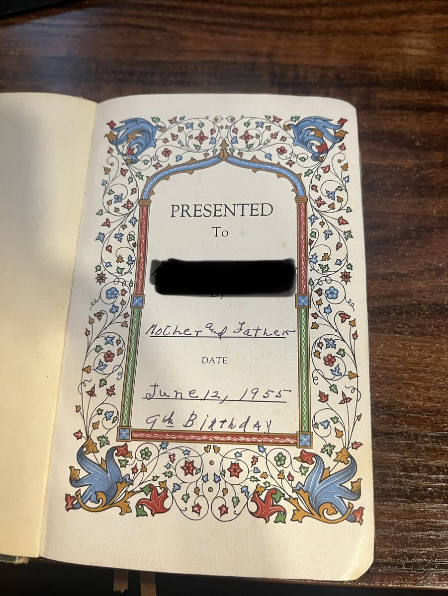 BraunLegacy's tweet photo. Got a very special gift I’ll cherish for the rest of my life, my grandma’s bible from June 1955. https://t.co/wH8oWpWGPz