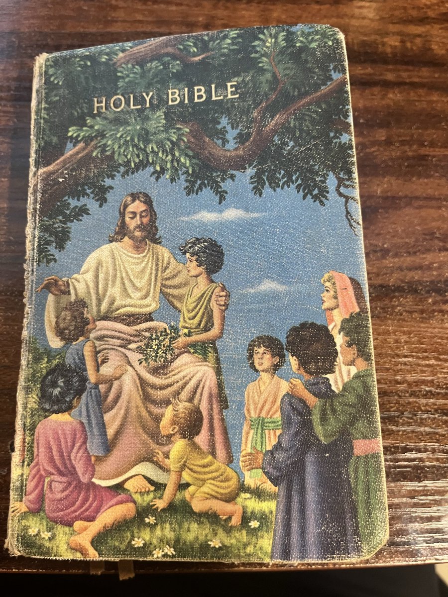BraunLegacy's tweet photo. Got a very special gift I’ll cherish for the rest of my life, my grandma’s bible from June 1955. https://t.co/wH8oWpWGPz