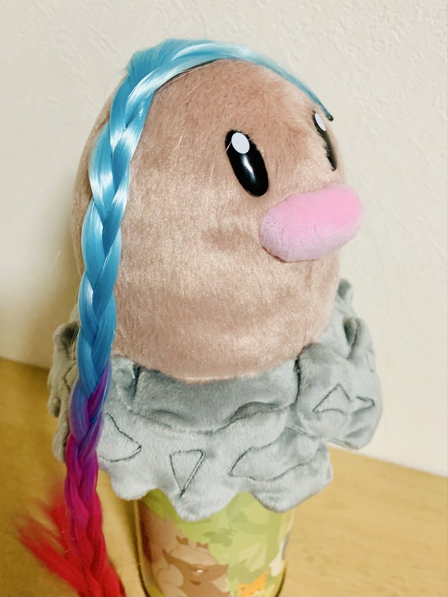 unchoco_k3's tweet photo. ヘアーアレンジディグダ https://t.co/E2LSOxVNkH