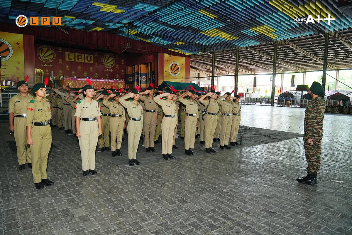 dsw_lpu's tweet photo. The Combined Annual Training Camp (CATC-35), being conducted by 8Pb Bn NCC, Phagwara from 02 June to 11 June 2026 at Lovely Professional University, Phagwara, is progressing with great enthusiasm, discipline, and dedication.
#CATC35 #8PbBnNCC #NCCIndia #UnityAndDiscipline https://t.co/EXkMghjcaF