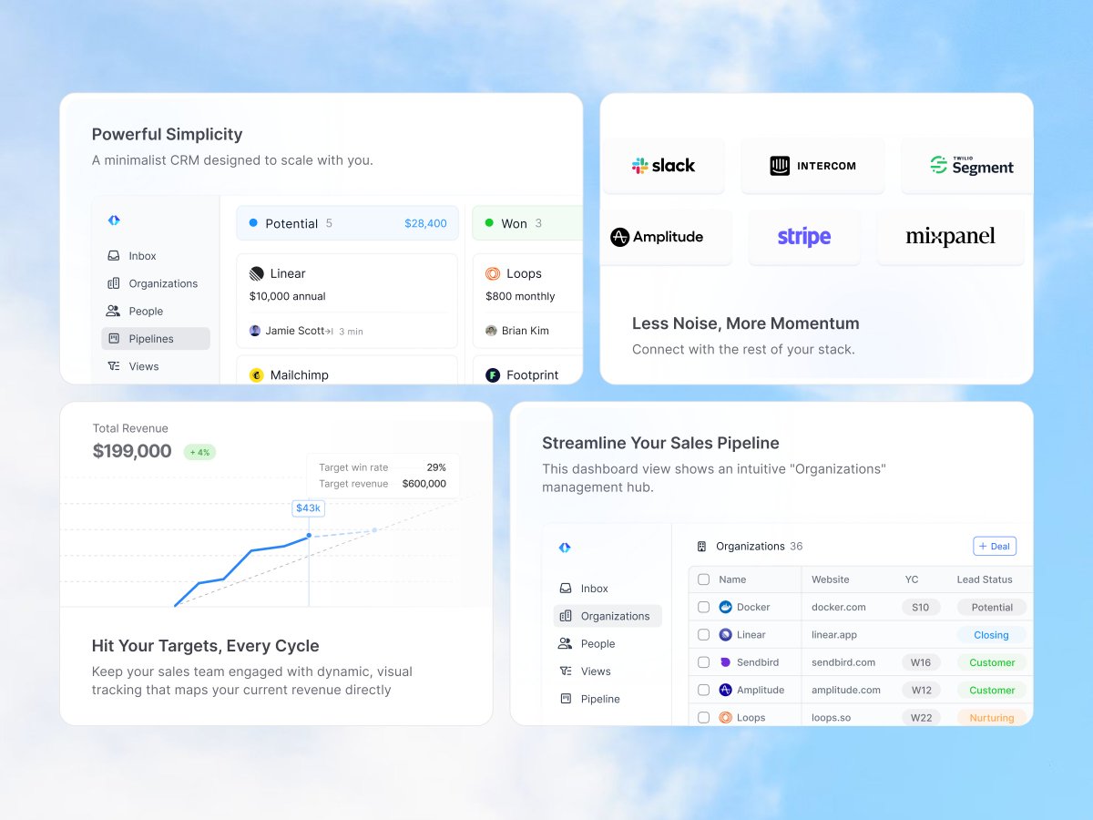 airzonagency's tweet photo. Minimal CRM Bento Feature Cards 🍱 Design
Shot https://t.co/xVRkZAHIUu
#bentogrid #uidesign #crm #dashboard #uiux #minimalui #saas #productdesign #interface #figma https://t.co/hvCeAvL79Z