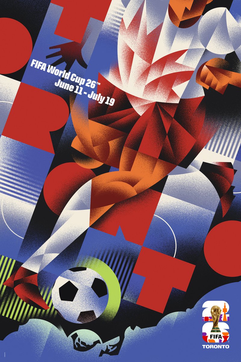CanEmbParaguay's tweet photo. 🍁🏙️The squares and stripes represent the city’s grid layout, symbolizing its many neighborhoods and the diversity of its people. At the center, a player wearing the maple leaf jersey bursts onto the scene, capturing all the energy. https://t.co/WfWtQUfvVI