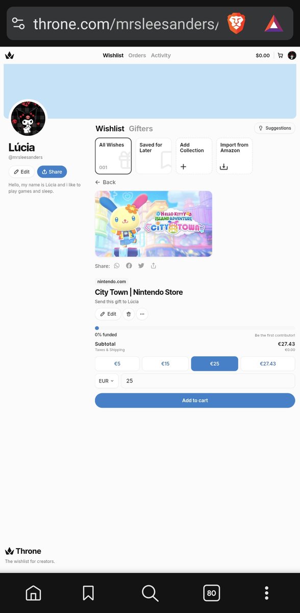 mrsleesanders's tweet photo. Hello guys, i am only crowndfunding for city town right now
If u can share or perhaps donate i would very glad
Check out City Town | Nintendo Store on my Throne Wishlist! https://t.co/p6NfMX8ntA
#throne https://t.co/adXSTgr3aH