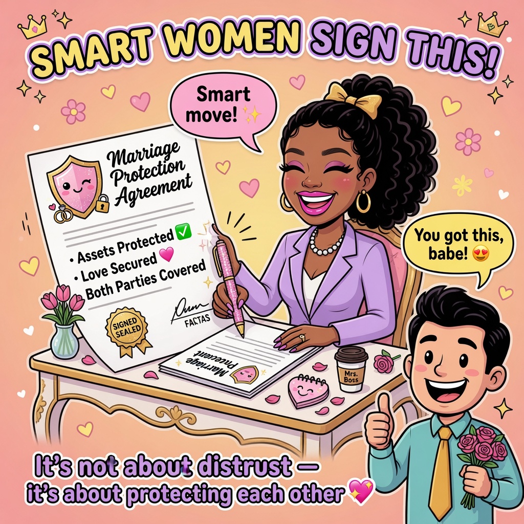 NeuralDims's tweet photo. Smart women sign this agreement during marriage! It's not about distrust — it's about protecting each other. https://t.co/Uzfo0bJ0ep