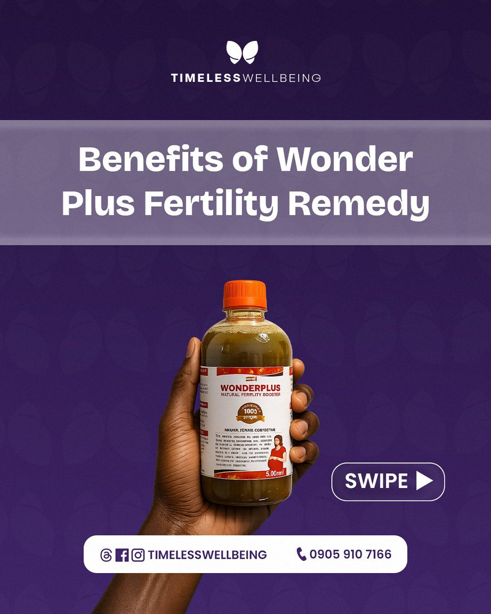 timelesswellbei's tweet photo. Wonder Plus Fertility Remedy is formulated to help you tackle these issues from the root.

👉 Swipe left to see how it works:

Take charge of your wellness today.

Send us a DM to order! 🤎

#womenshealth 
#fertilitytreatment https://t.co/8dzIsTSPbR